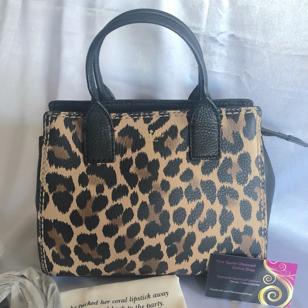 NWT Kate Spade Dunne Lane Leopard Print Small Lane PXRU8215